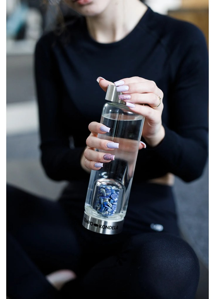 TEMPO-KONDELA CRYSTAL, flacon de sticlă cu cianit, 500 ml
