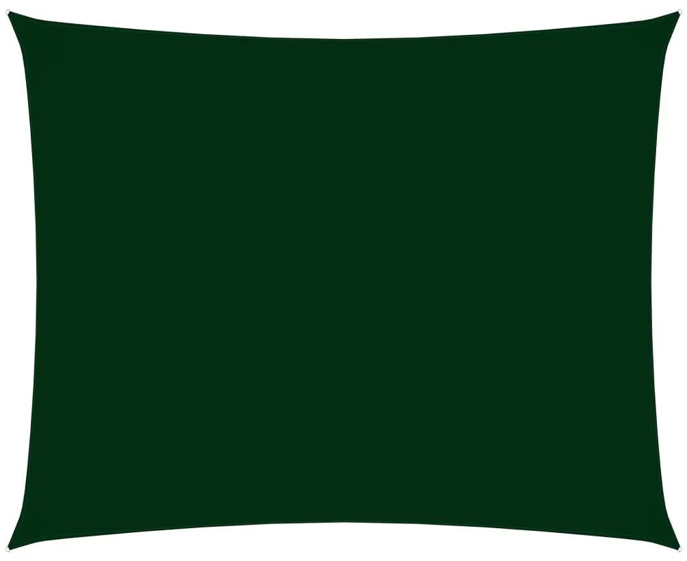 Parasolar verde inchis, 4x5 m tesatura oxford dreptunghiular