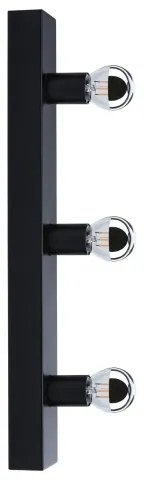 Corp de iluminat pentru oglindă de baie Paulmann 80097 3xE14/40W IP44 REGULA 230V negru