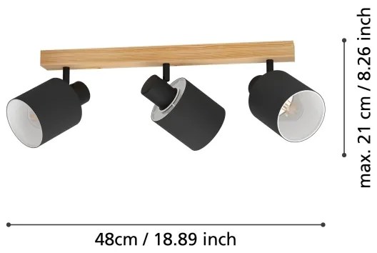 Spot BATALLAS 3xE27/10W/230V Eglo 99491