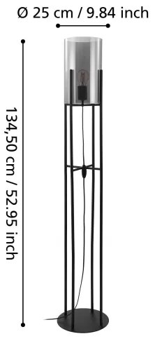 Lampadar GLASTONBURY 1xE27/60W/230V Eglo 43142