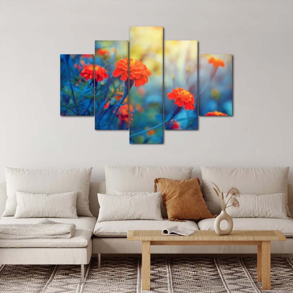 Tablou - Flori portocalii (150x105 cm)
