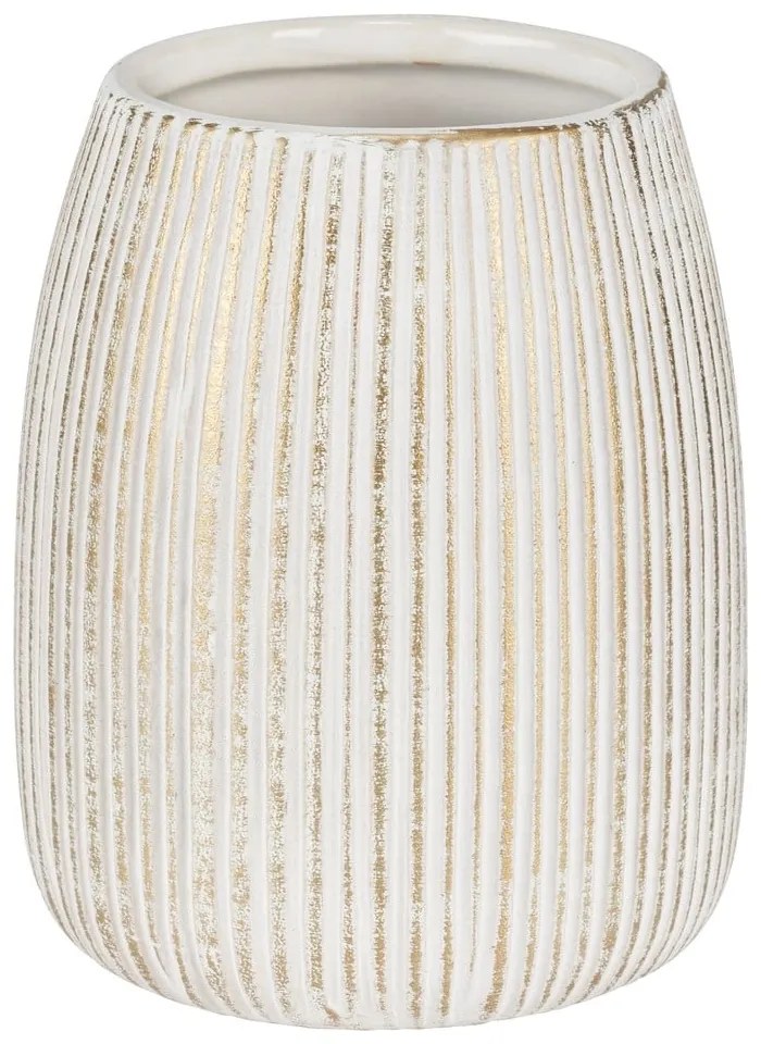 Suport pentru periuța de dinți alb-auriu din ceramică Pascoli – Wenko