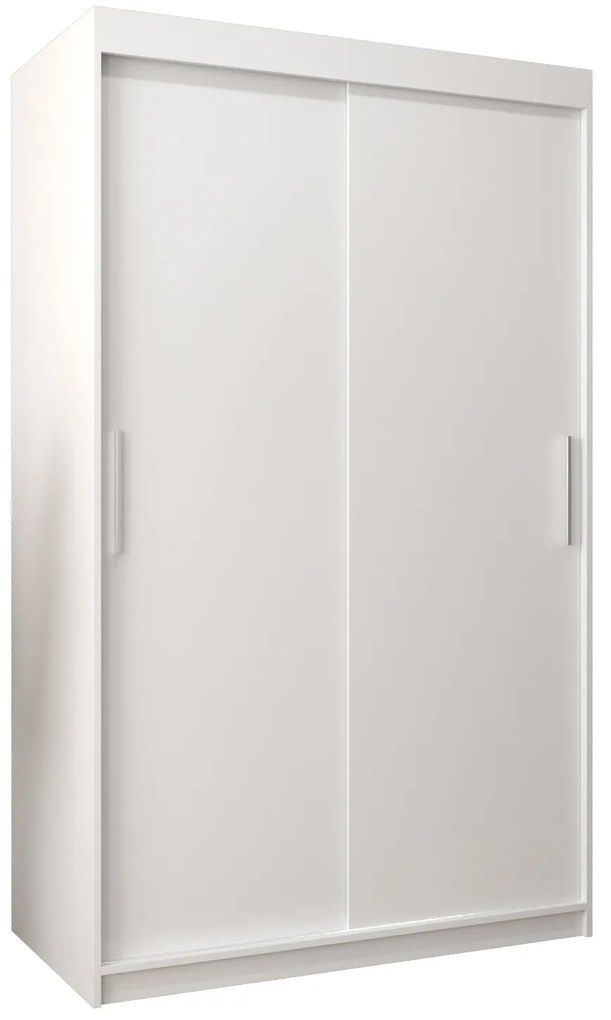 Dulap de haine 120 cm Toki (alb mat + alb mat). 1064803