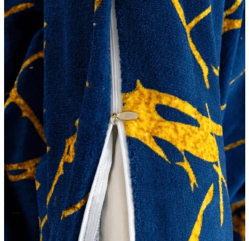 Lenjerie cocolino AXIS albastra Dimensiune lenjerie de pat: 70 x 80 cm | 140 x 200 cm