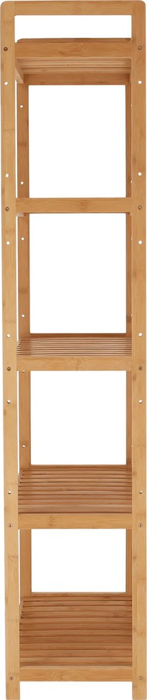 Raft cu 5 poliţe, bambus natural, FIORE TIP 3