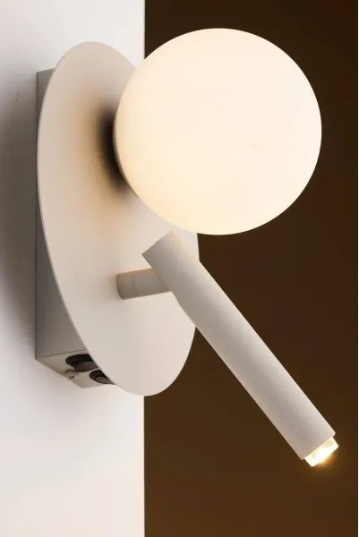 Lampă de perete cu spot HOTEL MOOD 1xG9/12W/230V + 1xG9/3W gri