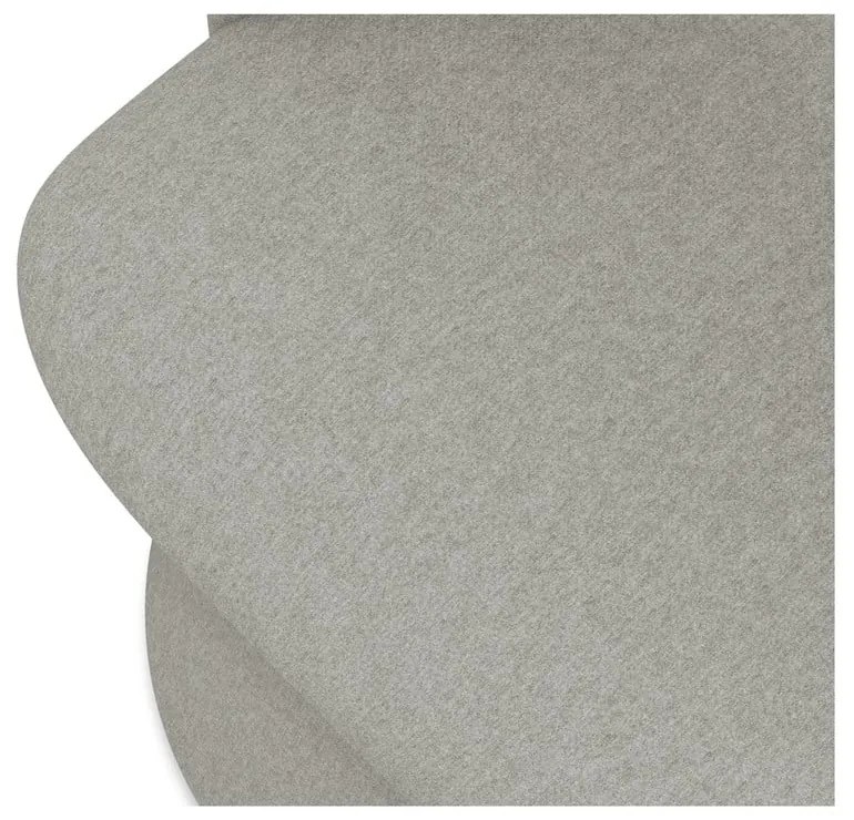 Scaun de sufragerie gri deschis tapițat Kalo – Makamii