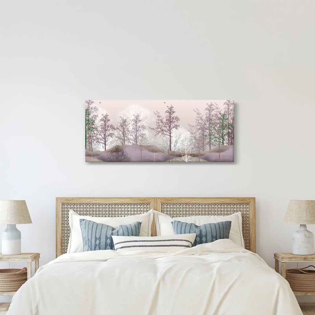 Tablou cu pădure (120x50 cm)