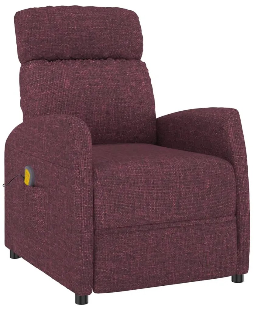 289713 vidaXL Fotoliu de masaj, violet, material textil