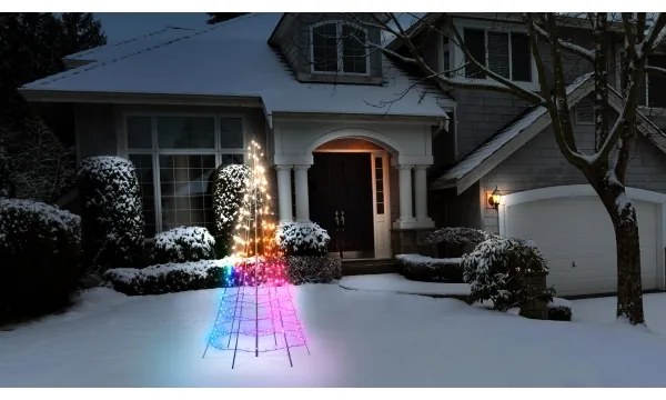 Twinkly TWP300SPP-BEU LED RGBW brad de Crăciun exterior 300 LED 2m IP44 Wi-Fi