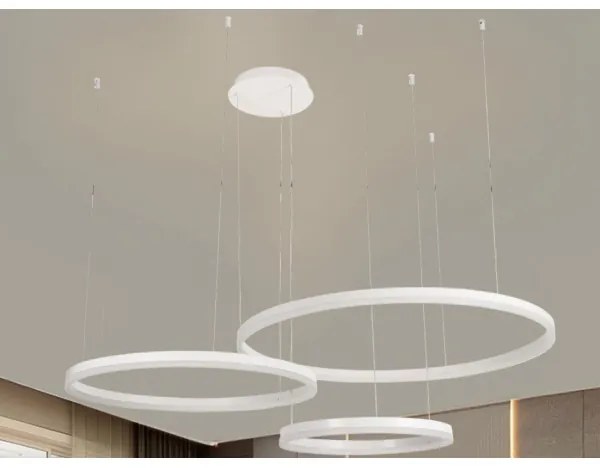 Lustră LED dimabilă pe cablu LED/125W/230V 3000-6500K + telecomandă