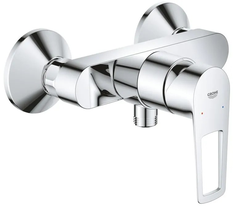 Baterie cabina dus Grohe Bauloop, monocomanda, crom-23633001