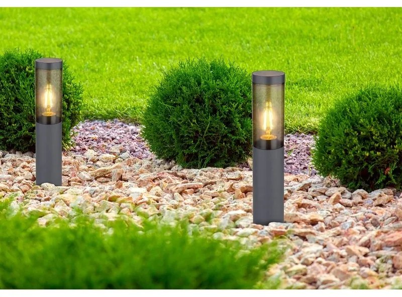 Stalp mic pentru iluminat exterior design modern IP44 Boston antracit