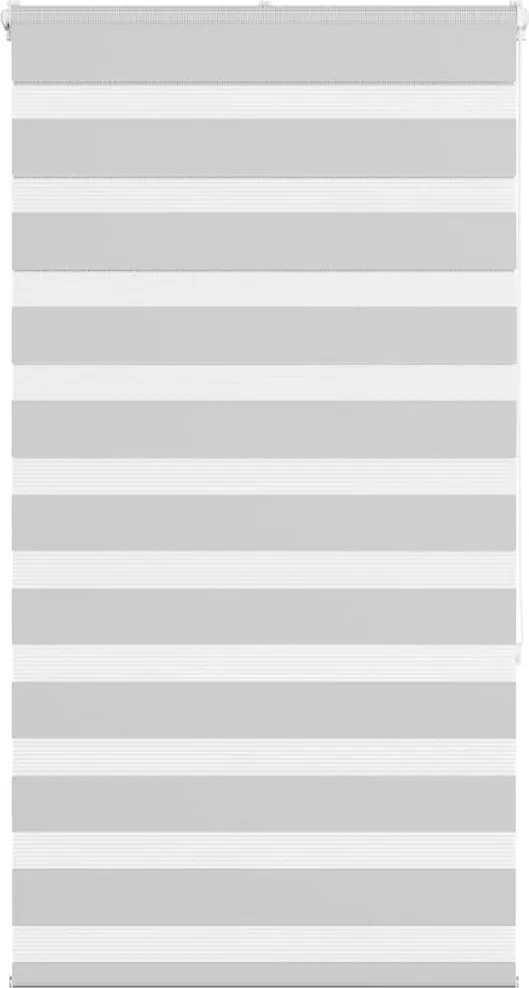 vidaXL Jaluzea tip zebra gri deschis lățime țesătură 70,9 cm poliester