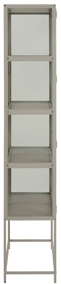 Vitrină gri 77x186x35 cm Seaford – Actona