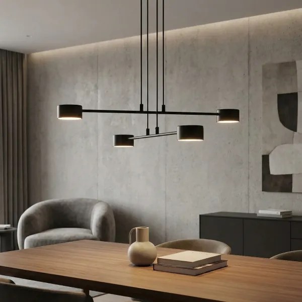 Lustră pe cablu MODUS 4xGX53/12W/230V negru