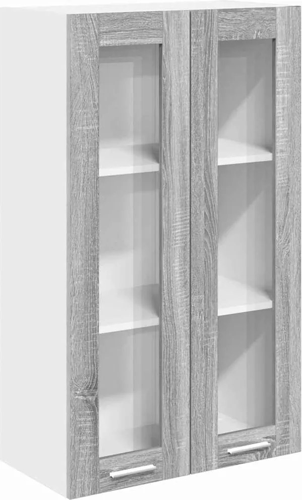 vidaXL Dulap suspendat Gri Sonoma 60 x 31 x 100 cm Lemn compozit