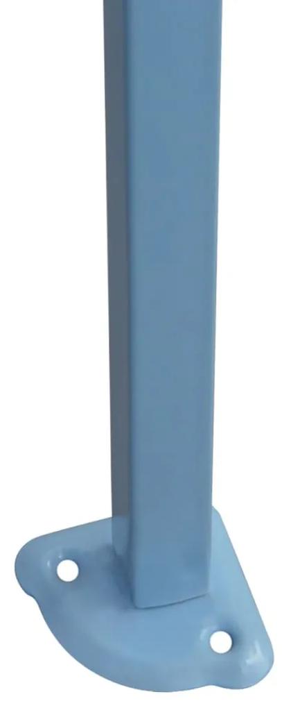 Cort pliabil cu 4 pereti laterali 3x4,5 m Albastru Albastru, 3 x 4.5 m, Cu  4 pereti