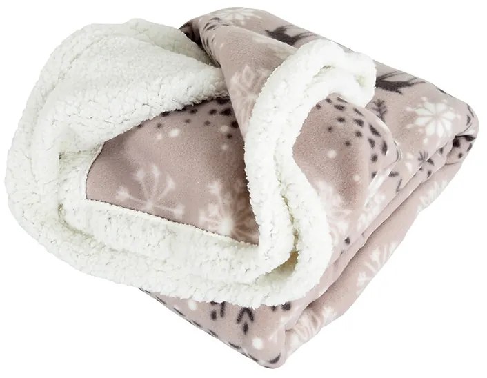 B.E.S. Petrovice Pătură din lână Buffalo Fulgigri-alb, 150 x 200 cm