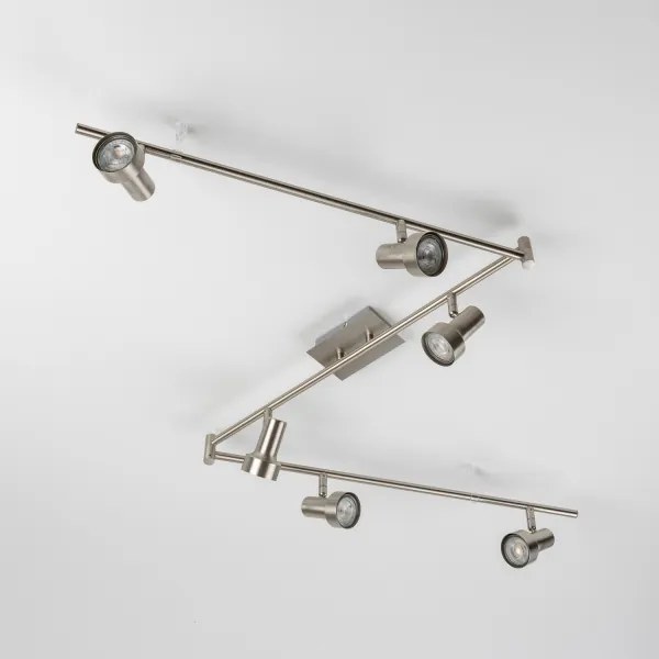 Spot LED 6xGU10/4,7W/230V crom mat