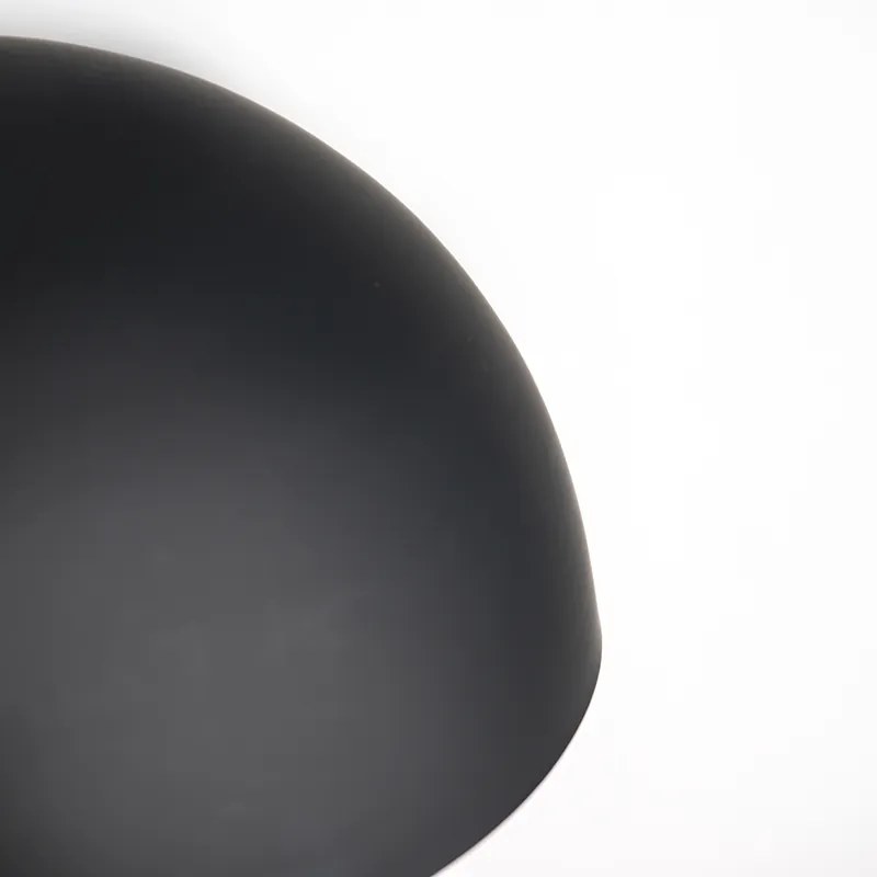 Lampă suspendată scandinavă neagră cu alb 2 straturi - Claudius