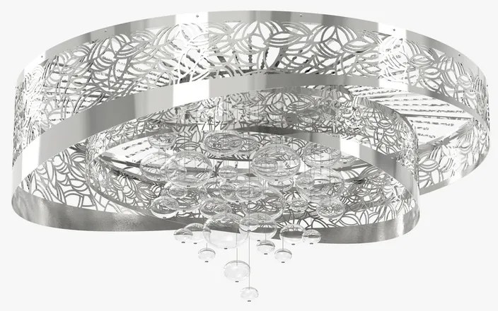 Lustra LED aplicata moderna diametru 100cm, design LUX GLORY 05-CH