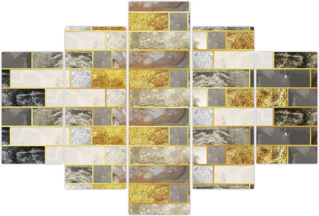 Tablou - Decor cu texturi (150x105 cm)