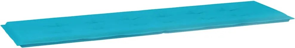 vidaXL Pad pentru Bancă Simplu Turcoaz 150 x 50 x 3 cm Material Oxford