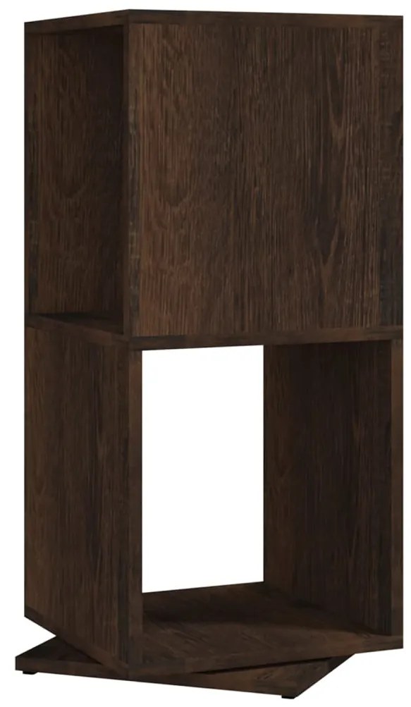 339562 vidaXL Dulap rotativ, stejar afumat 34,5x34,5x75,5 cm, lemn prelucrat