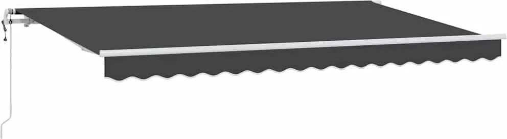 vidaXL Cortina Retractabilă Antracit 350 x 200 cm țesătură