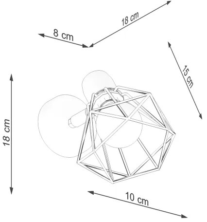 Spot de perete ARTEMIS 1xE14/40W/230V alb Sollux SL.1102