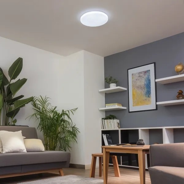 Brilagi - Plafonieră LED SMART STARS dimabilă, 24 W, 230 V, Ø 38 cm, Wi‑Fi (Tuya) + telecomandă