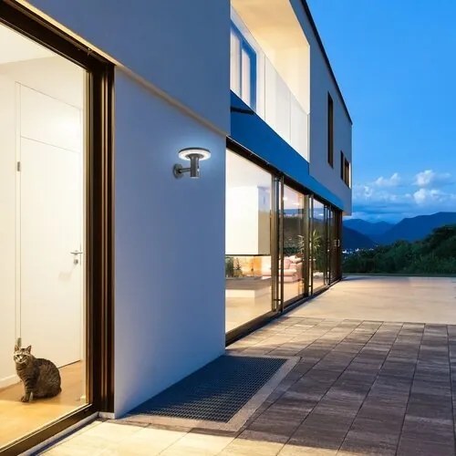 Aplica LED solara cu senzor iluminat exterior IP44 Alaska