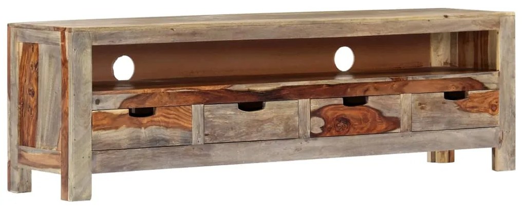 vidaXL Comodă TV, 130 x 30 x 40 cm, lemn masiv de acacia