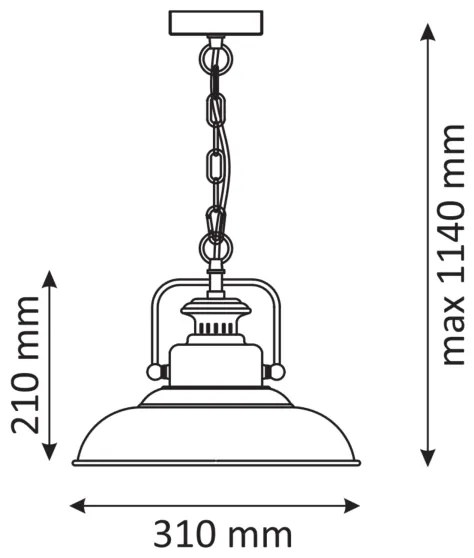 Lustra ICELAND 1xE27/60W/230V