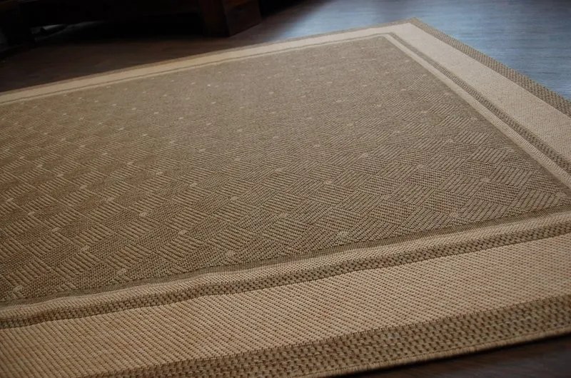 Covor sisal Floorlux 20077 coffee si mais