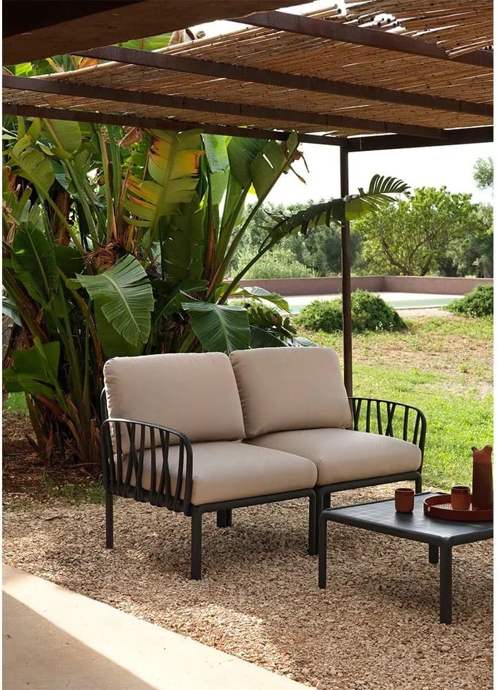 Fotoliu de Exterior cu o Cotiera Nardi - Komodo Elemento Terminale DX/SX - Bianco adriatic Sunbrella®
