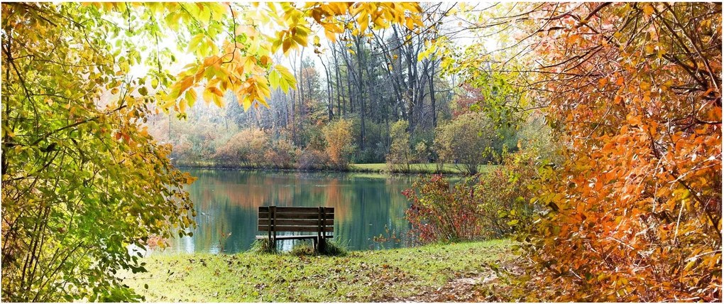Tablou cu pescărie (120x50 cm)
