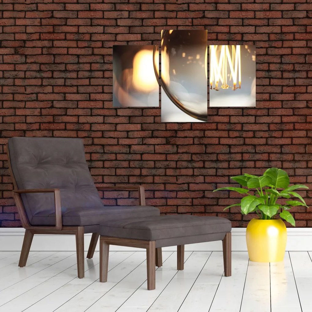 Tablou cu becul aprins (90x60 cm)