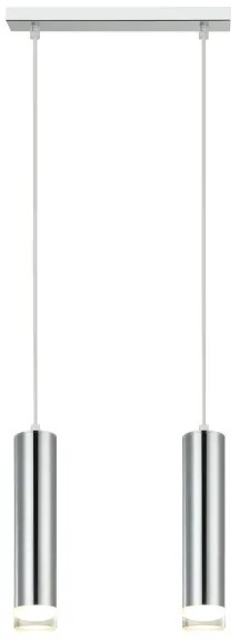 Lustră pe cablu ARMIN 2xGU10/10W/230V crom lucios
