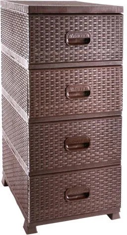 Comodă maro din plastic