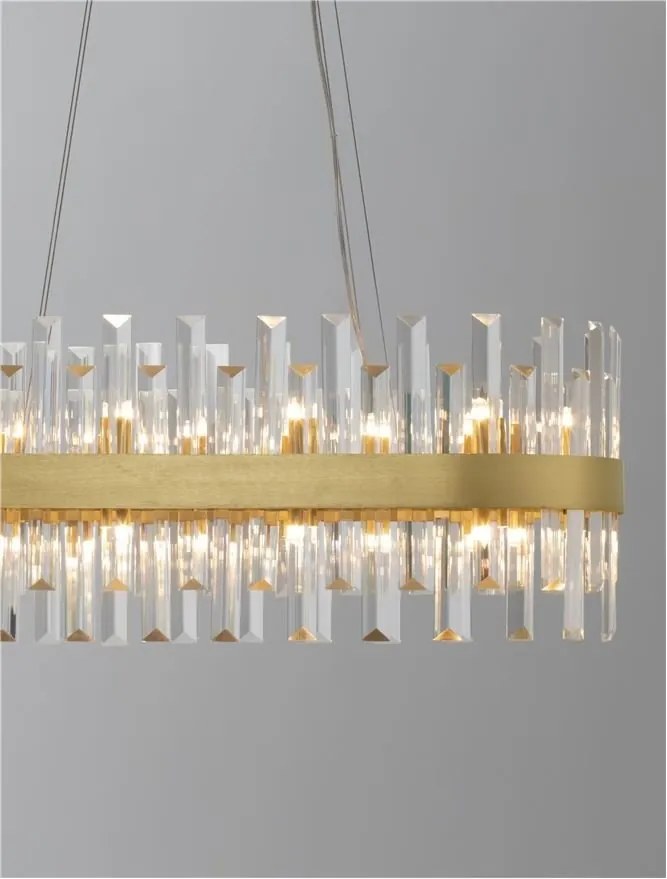 Lustra suspendata eleganta design modern Crown 80x36cm