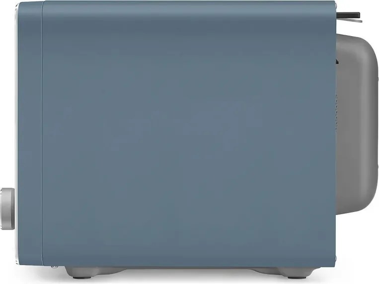 Cuptor cu microunde combinat cu aer cald SMEG Collezione MOC02SBMEU, 900 W, 27 l, 25 de programe, închidere lentă, setări personalizate, albastru