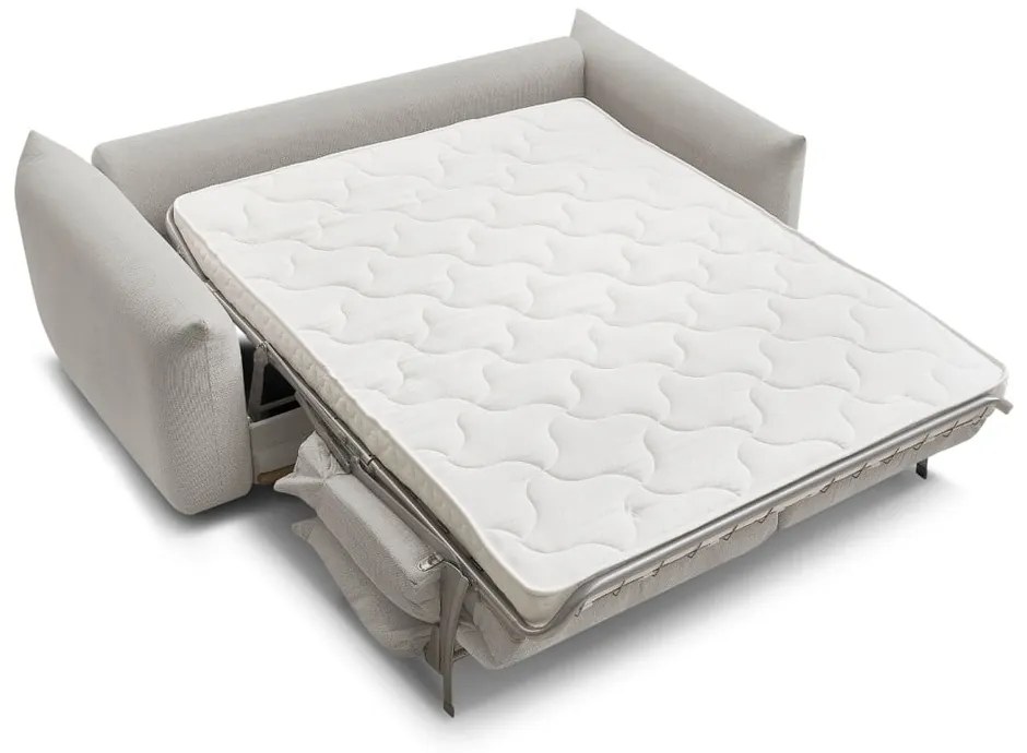 Canapea gri deschis extensibilă 214 cm Ernest – Bobochic Paris