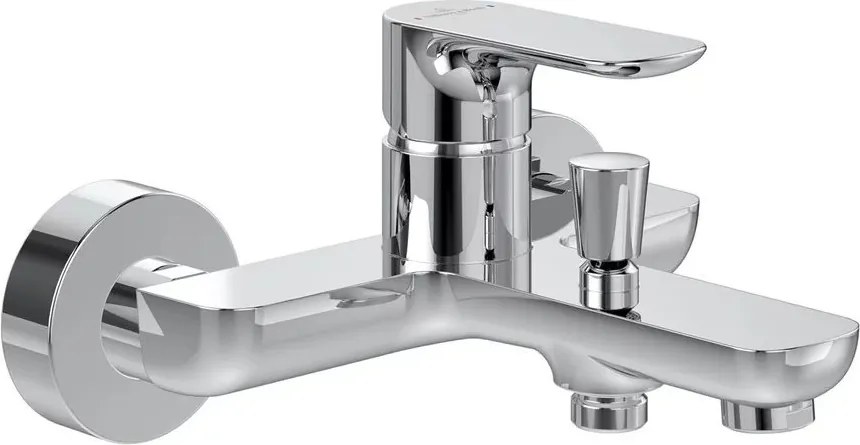 Baterie cada-dus Villeroy&Boch O.novo monocomanda crom lucios