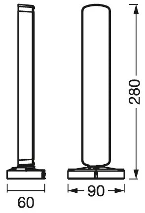 SET 2x lampă LED RGBW dimabilă de masă Ledvance MOOD LIGHT LED/4W/230V + telecomandă