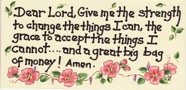 Placuta decorativa Dear Lord, Give Me The Strength