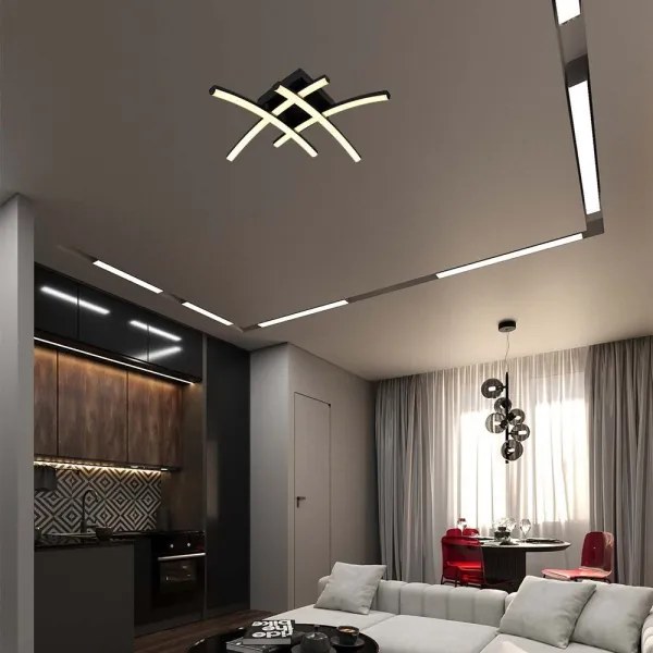 Plafonieră LED/24W/230V 3000K negru