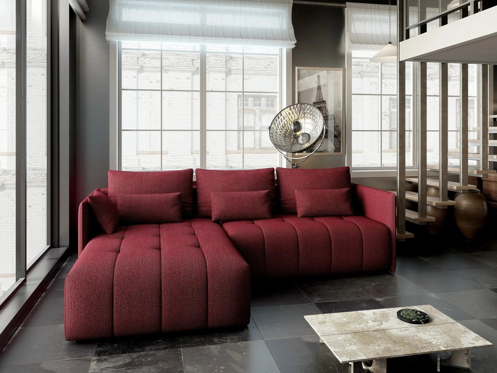 Colțar extensibil dumonde cu ladă de depozitare si sezut confortabil din spuma high-density, Malta Enjoy Winery 235x185 cm